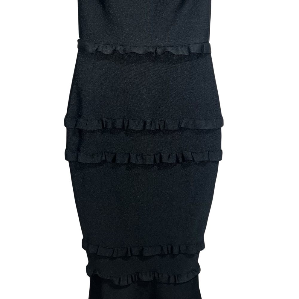 NEW NWT Elliatt Theatrical Gown In Black Ruffles - Picture 6 of 15